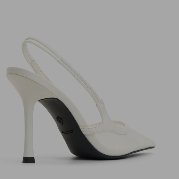 Aldo Chic Cream Slingback Heels - Picture 3 of 7